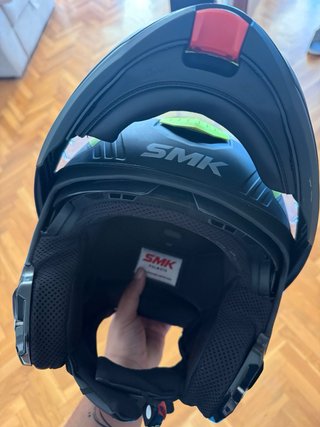 Casco Modular SMK Amarillo y Negro