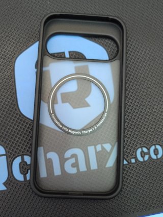 Funda wlens para Google Pixel 9 Pro Negra/Gris