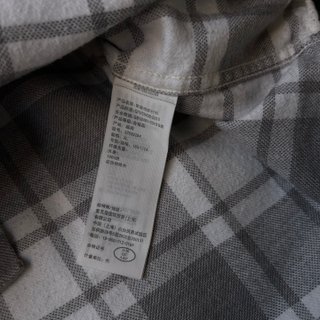 Camisa cuadros Hollister XL gris y blanco