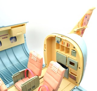 Aereo Barbie Vintage 1999 Mattel Jumbo Jet Azzurro