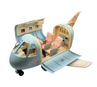 Aereo Barbie Vintage 1999 Mattel Jumbo Jet Azzurro