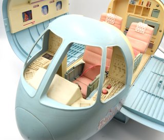 Aereo Barbie Vintage 1999 Mattel Jumbo Jet Azzurro