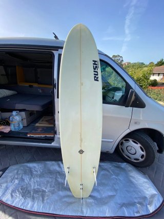 Tabla surf evolutiva 7'6" + funda buena + invento