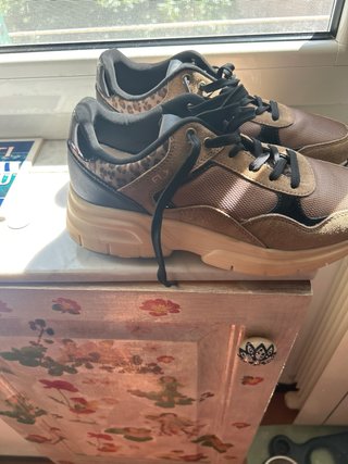 Scarpe sneakers uomo/donna beige/marrone