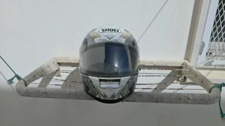 Casco Moto Shoei Diavolic Diseño Calavera Azul