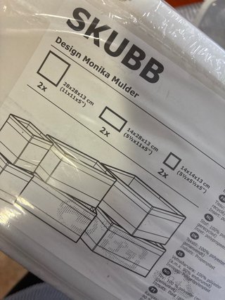 Cajas organizadoras SKUBB IKEA (Set de 3)