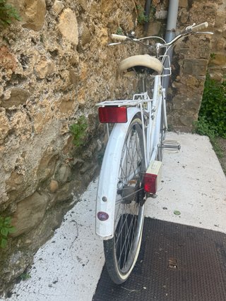 Bicicleta Raleigh Bicycle Company vintage blanca