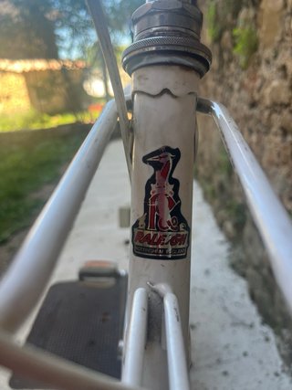 Bicicleta Raleigh Bicycle Company vintage blanca