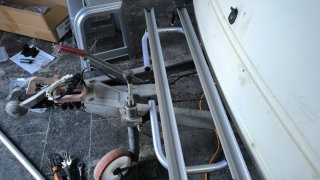 Portabicicletas lanza de caravana