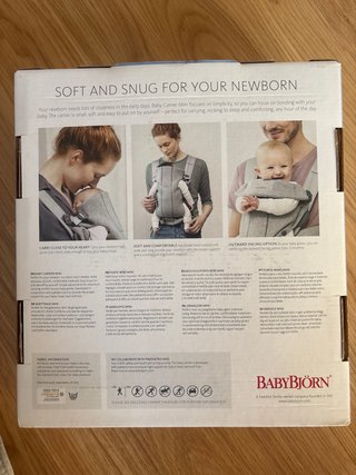 Mochila Portabebés Babybjorn Mini Gris