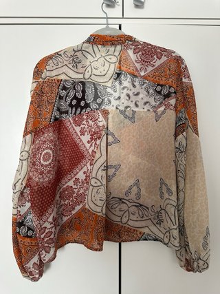 Blusa Patchwork Estampada