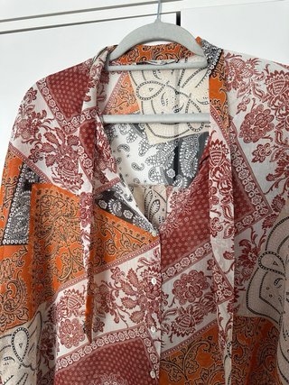 Blusa Patchwork Estampada