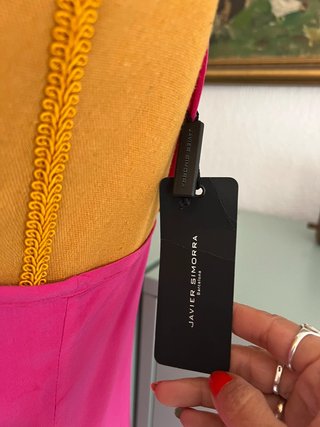 Javier Simorra Pink 100% Silk Slip Blouse Size S/M
