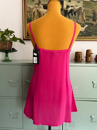 Javier Simorra Pink 100% Silk Slip Blouse Size S/M