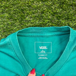 Camiseta Vans Logo Aquamarina