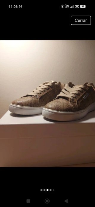 Zapatillas bambas Guess Beckie N 36 Beige/Oro