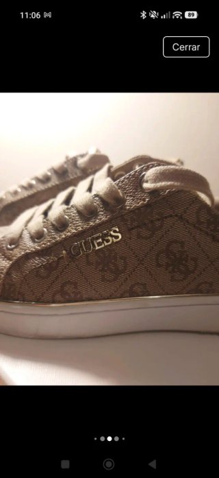 Zapatillas bambas Guess Beckie N 36 Beige/Oro