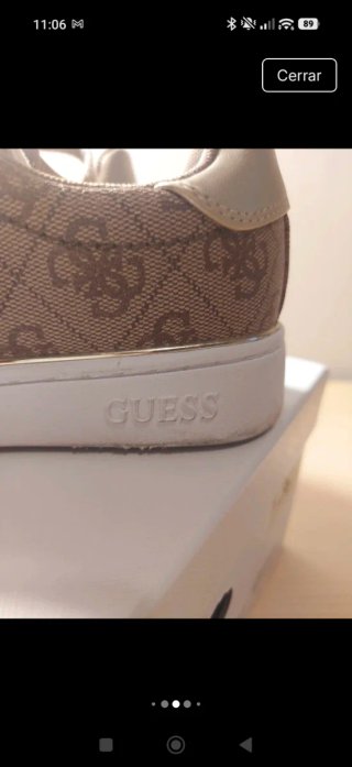 Zapatillas bambas Guess Beckie N 36 Beige/Oro
