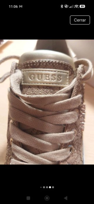 Zapatillas bambas Guess Beckie N 36 Beige/Oro