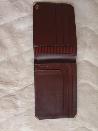Portafogli uomo vera pelle vintage marrone