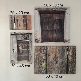 Quadri Originali su Tela in Legno