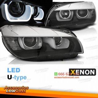 FAROS BMW X1 12-14 XENON LED 3D FONDO NEGRO