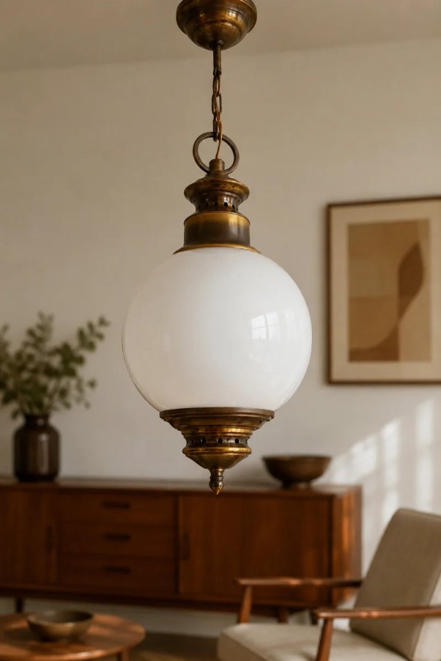 Lámpara Colgante Vintage Mid Century década 60/70