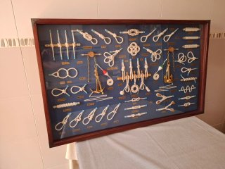 Cuadro de nudos marineros artesanal