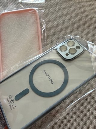 2 Fundas iPhone 11 Pro (Rosa y gris)