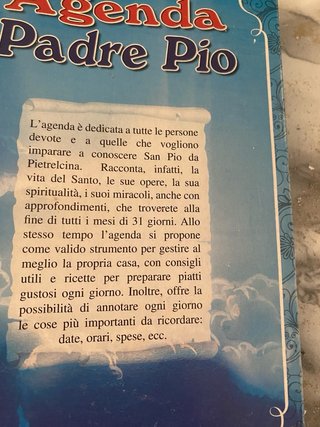 Agenda Padre Pio - Un anno con il Santo.no scritte