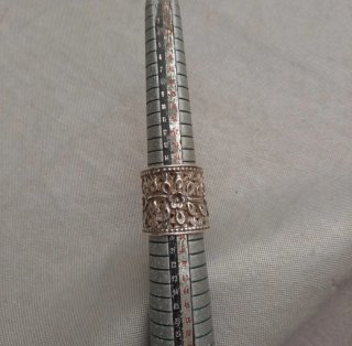 Anillo Plata Étnico Flores