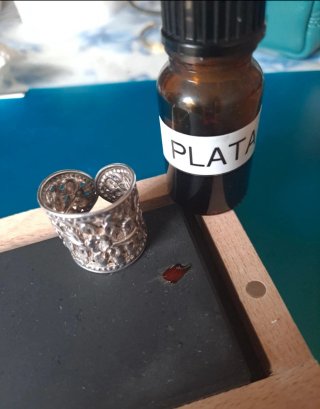 Anillo Plata Étnico Flores