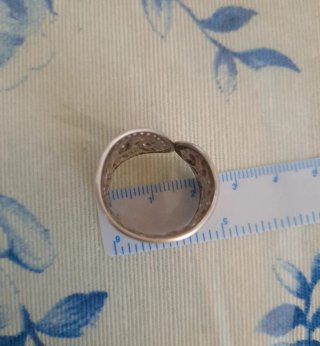 Anillo Plata Étnico Flores