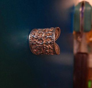 Anillo Plata Étnico Flores
