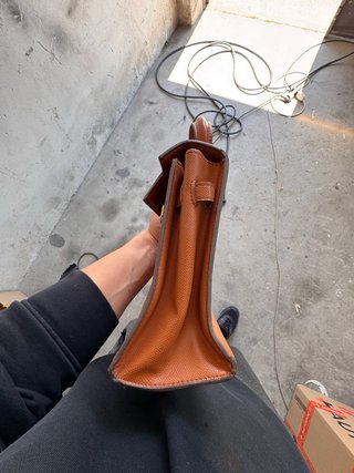 Borsa Hermes Paris Pelle Arancione Oro