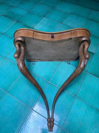 Comodino da muro in legno