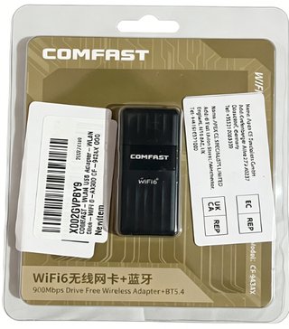 SIN ABRIR Adaptador WiFi 6 + Bluetooth 5.4
