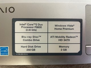 Sony VAIO VGN-FW21E