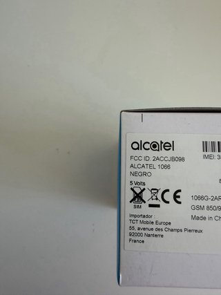 Alcatel 1066 Negro Nuevo