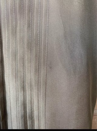 Vestido de seda Hoss Intropia verde oliva