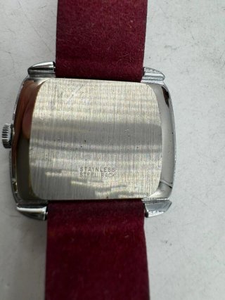 Orologio Vintage Caravelle Anni '70 Rosso Argento