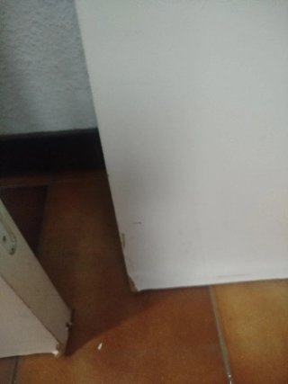 Puerta de paso salon blanca