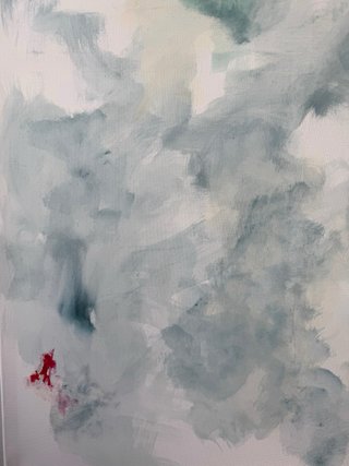Respirar despacio. Cuadro GRANDE abstracto 100x70