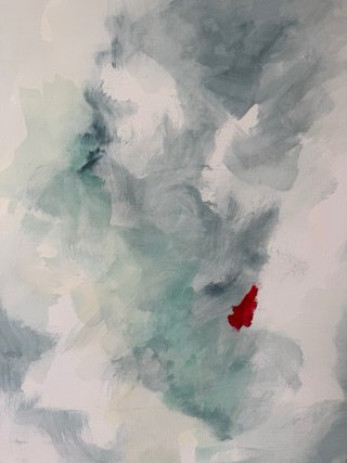 Respirar despacio. Cuadro GRANDE abstracto 100x70