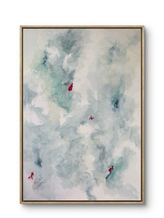 Respirar despacio. Cuadro GRANDE abstracto 100x70