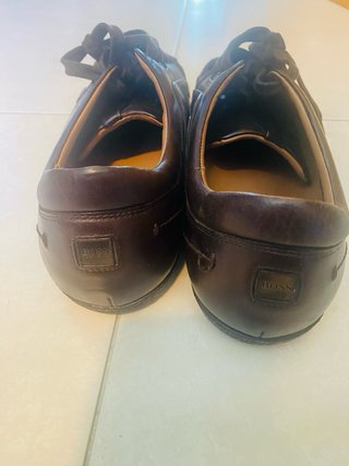 Zapatos Hugo Boss Piel Marrón Cordones Talla 42
