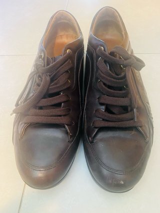 Zapatos Hugo Boss Piel Marrón Cordones Talla 42