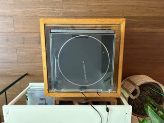 Mesa auxiliar madera pino con ruedas