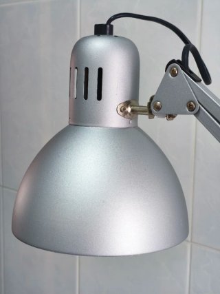 Lámpara Flexo Pinza LED Plata