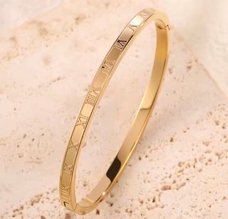 Pulseras Acero Baño Oro Mujer